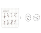 MU My Icon Clear Stamp Set No.11 Mini Botanical