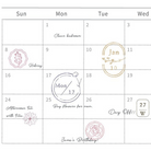 MU My Icon Clear Stamp Set No.11 Mini Botanical