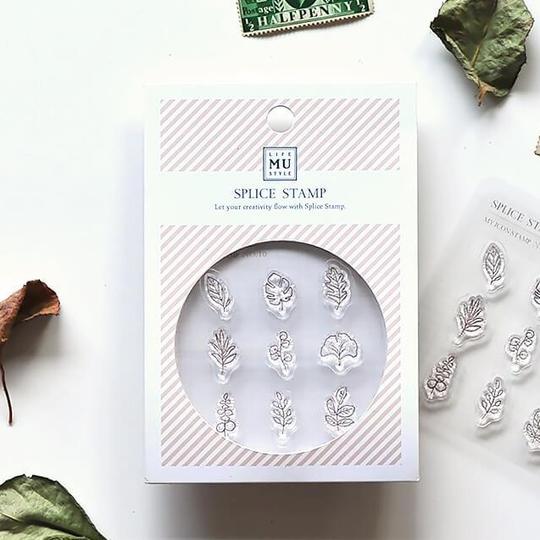 MU My Icon Clear Stamp Set No.10 Mini Leaves