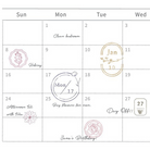 MU My Icon Clear Stamp Set No.09 Mini Flowers