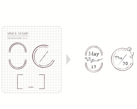 MU My Icon Clear Stamp Set No.08 Frame Series