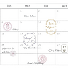 MU My Icon Clear Stamp Set No.06 Frame Series