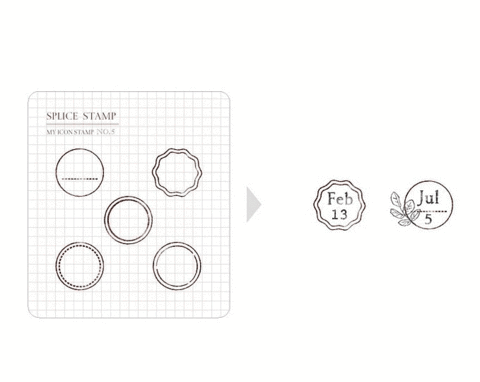 MU My Icon Clear Stamp Set No.05 Frame Series