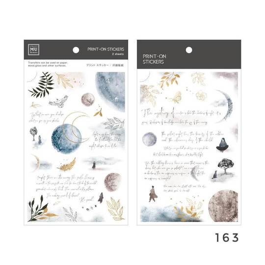 MU Print-On Sticker 2s 163-Poetry Path