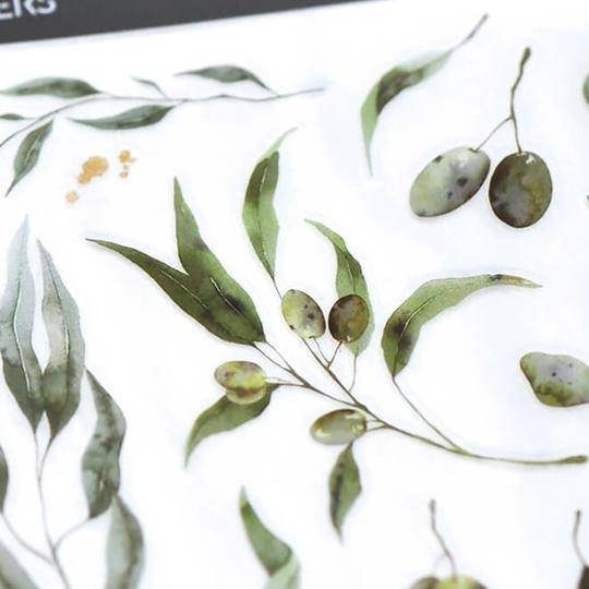 MU Print-On Sticker 2s 156-Green Branches