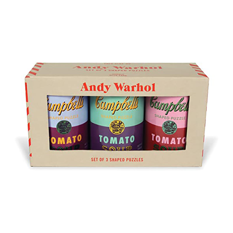 Andy Warhol Shaped Puzzle 3x100pc Soup Cans 1224109