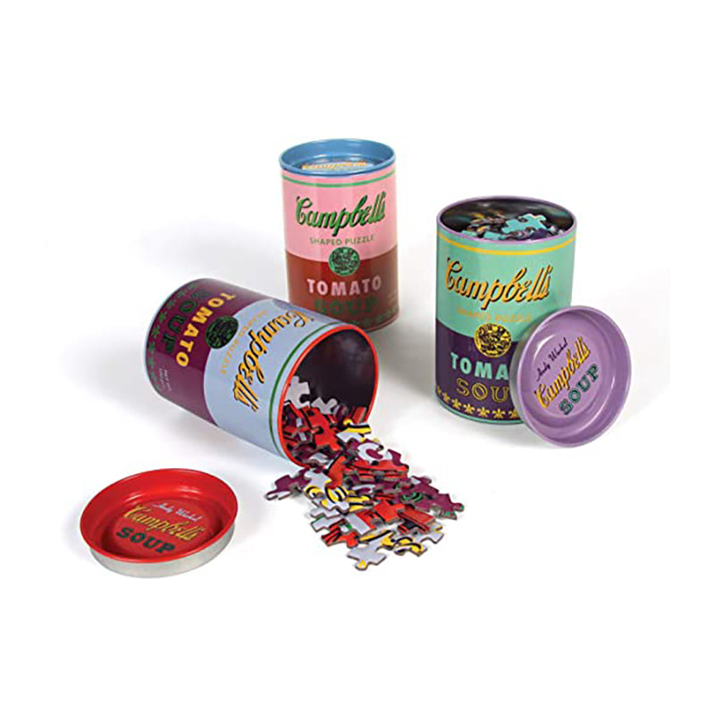 Andy Warhol Shaped Puzzle 3x100pc Soup Cans 1224109
