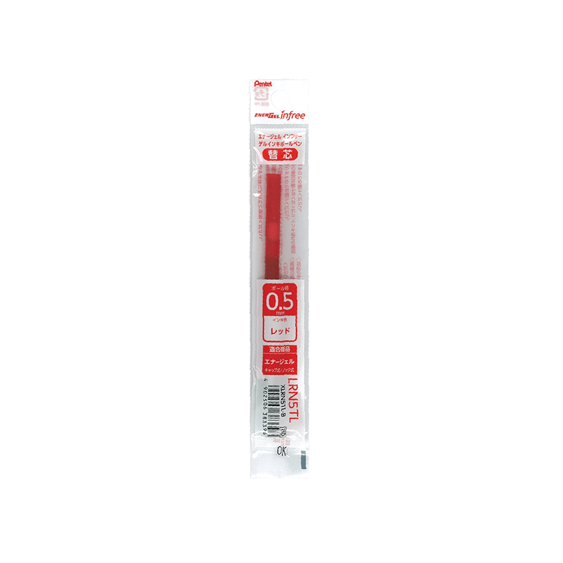 PENTEL EnerGel infree 0.5mm Refill-Red