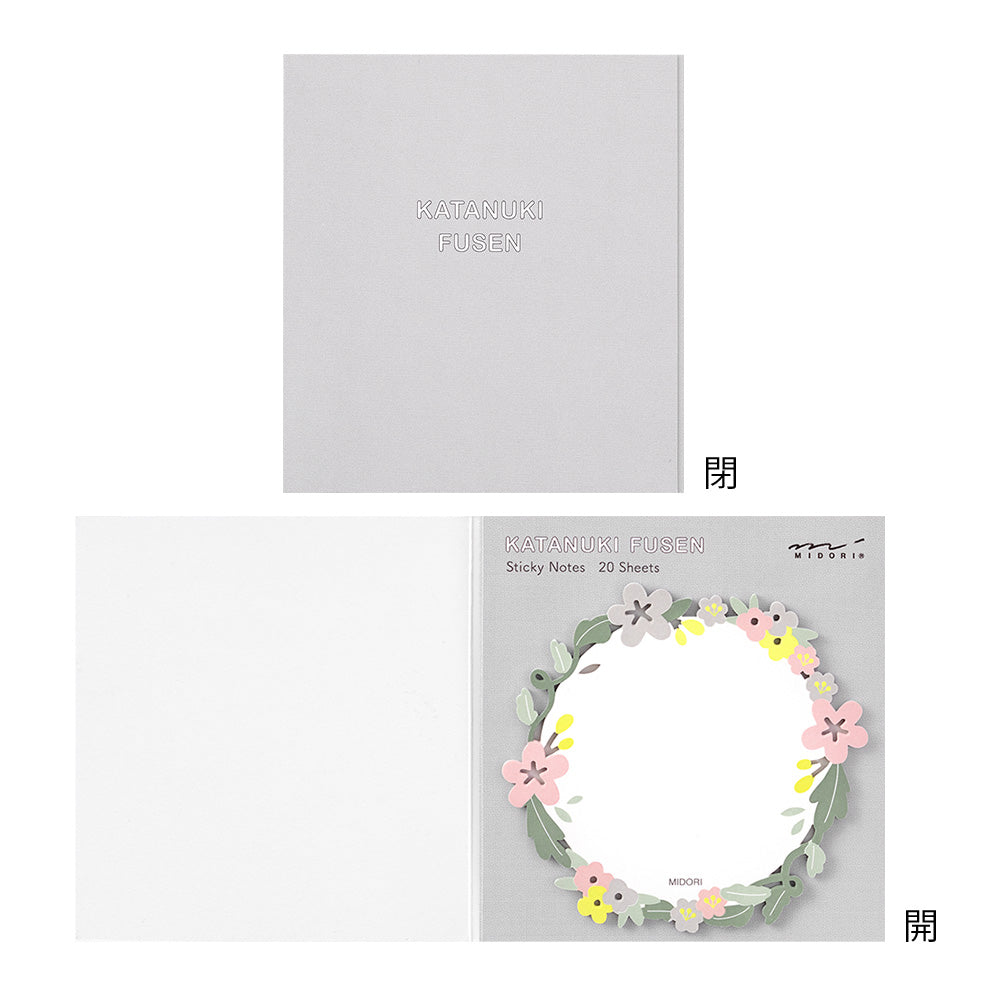 MIDORI Sticky Notes Die-Cutting Wreath
