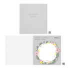 MIDORI Sticky Notes Die-Cutting Wreath