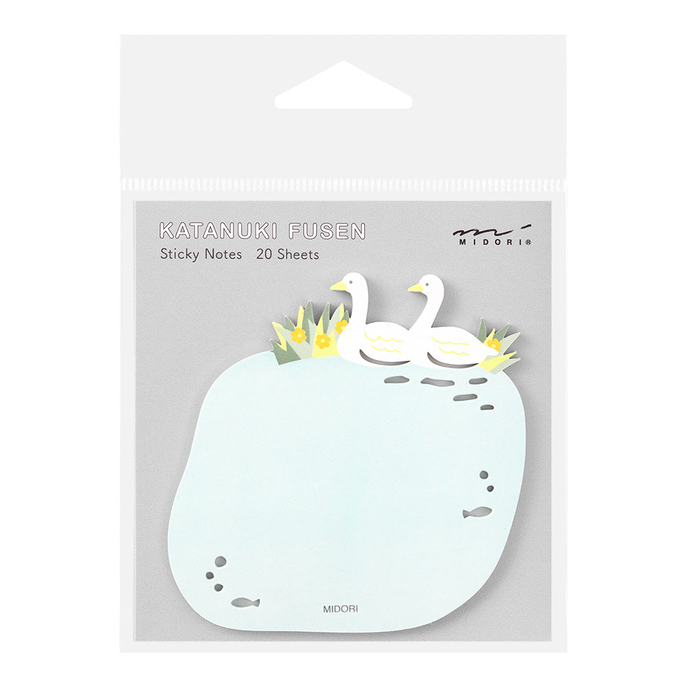 MIDORI Sticky Notes Die-Cutting Swans