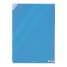 MIDORI 7-Pockets Clear Folder A4 Stripes Blue