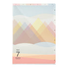 MIDORI 7-Pockets Clear Folder A4 Landscape Pink