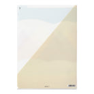 MIDORI 7-Pockets Clear Folder A4 Landscape Pink