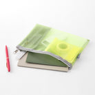 MIDORI Pen & Tool Pouch Mesh Yellow Green