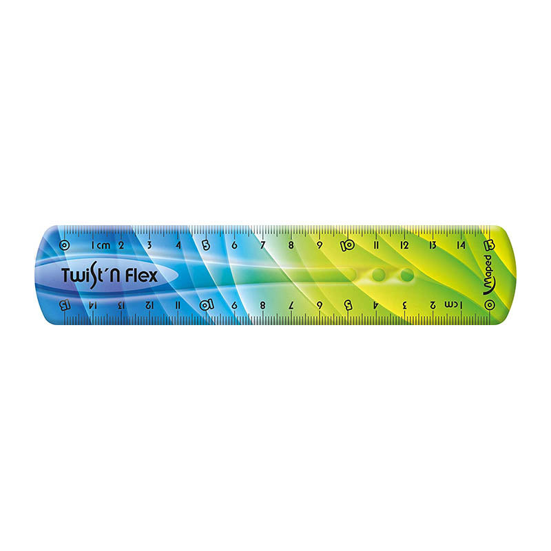 MAPED Twist N Flex Ruler Decor 15cm 279115 Yellow