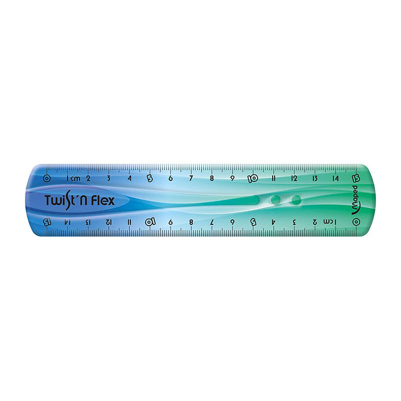 MAPED Twist N Flex Ruler Décor 15cm 279115 Green