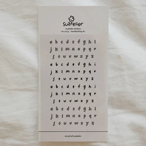 SUATELIER Stickers No. 1119: Handwriting#1