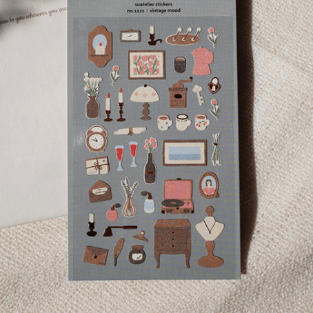 SUATELIER Stickers No. 1121: Vintage Mood