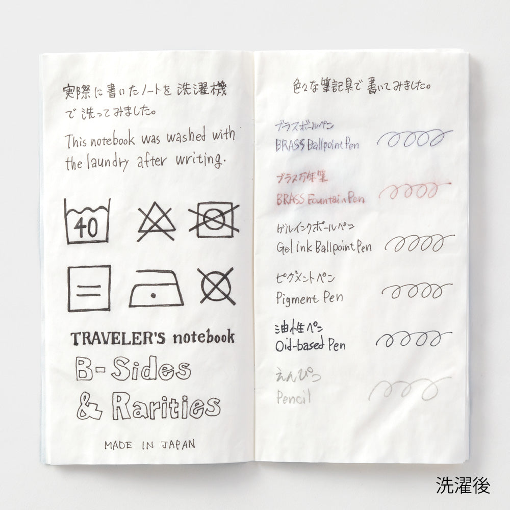 TRAVELERS Notebook Refill Washable Paper
