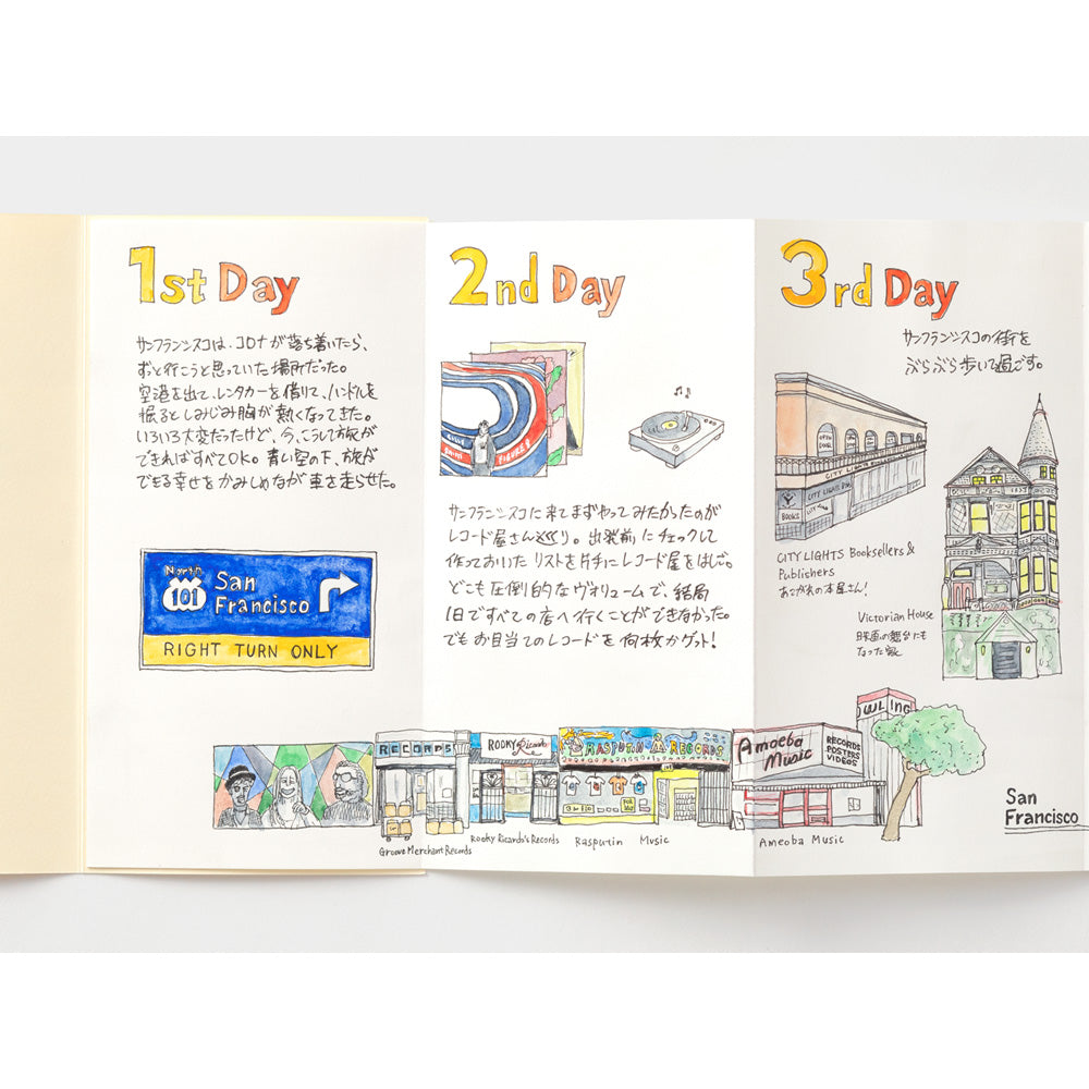 TRAVELERS Notebook x B-Sides Refill Accordion Fold Paper