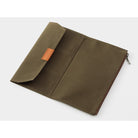 TRAVELERS Notebook Cotton Zipper Case Olive