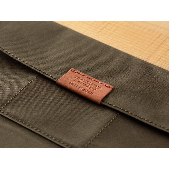 TRAVELERS Notebook Cotton Zipper Case Olive