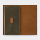 TRAVELERS Notebook Cotton Zipper Case Olive