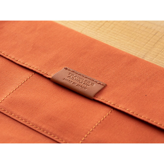 TRAVELERS Notebook Cotton Zipper Case Orange