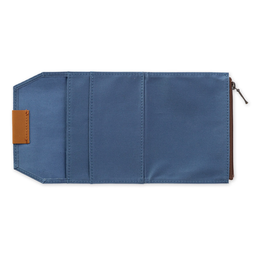 TRAVELERS Notebook PP Cotton Zipper Case Blue
