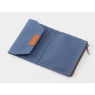 TRAVELERS Notebook PP Cotton Zipper Case Blue