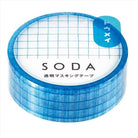 KING JIM SODA Transparent Masking Tape 15mm Grid