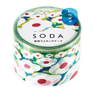 KING JIM SODA Trans. Masking Tape 30mm Flower Gard Default Title