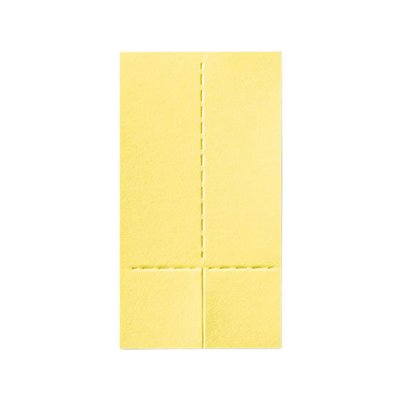 KING JIM Two Forked Sticky Note 3340 S-Yellow Default Title
