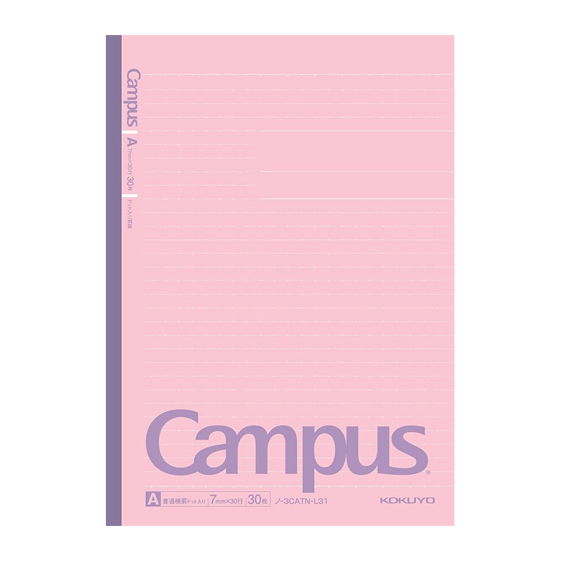 KOKUYO Campus Notebook B5 Ltd Cotton Cols Dot Ruled Pink Default Title