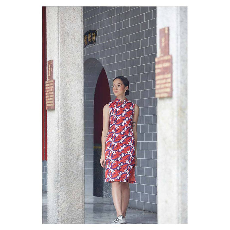 NALA Slim Fit Cheongsam Cocktail Ring Red XL