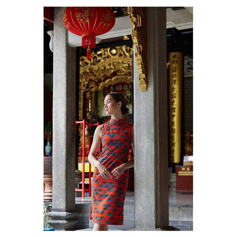 NALA Slim Fit Cheongsam The Nest Red L