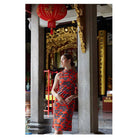 NALA Slim Fit Cheongsam The Nest Red M