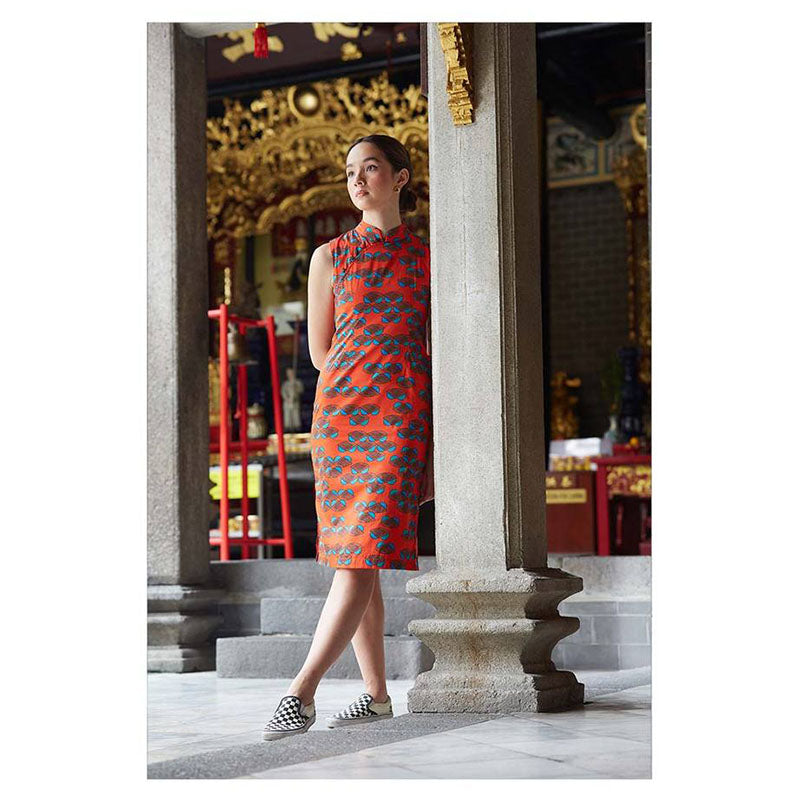 NALA Slim Fit Cheongsam The Nest Red M