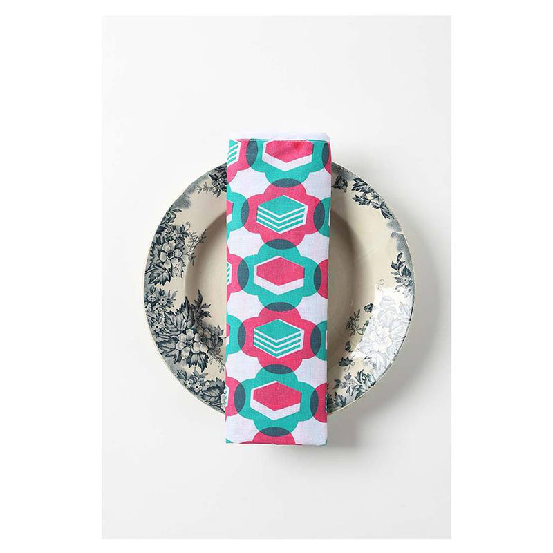 NALA Napkin My Kuih Or The Highway Marine & Pink