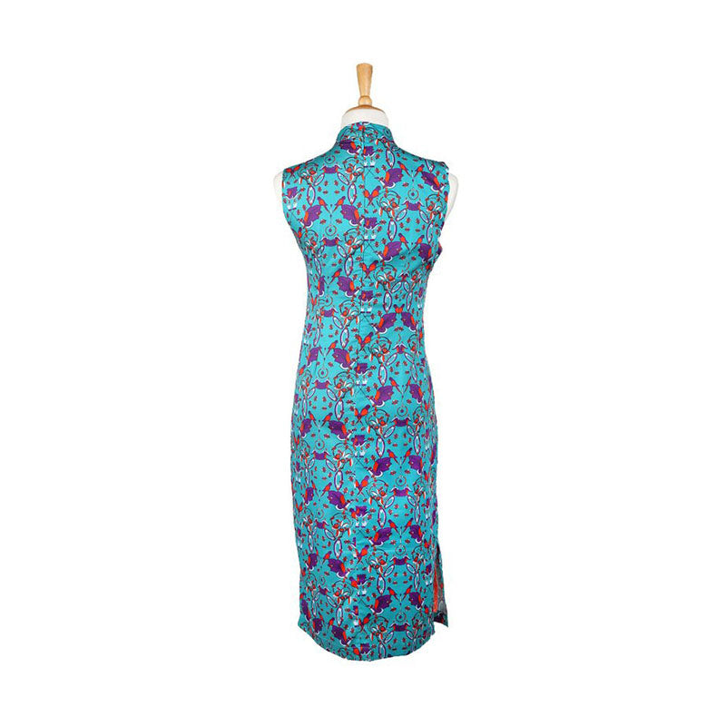 NALA Slim Fit Cheongsam Parrot Green L