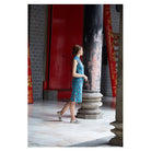 NALA Slim Fit Cheongsam Parrot Green L