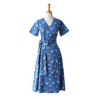 NALA Wrap Dress Parrot Blue M