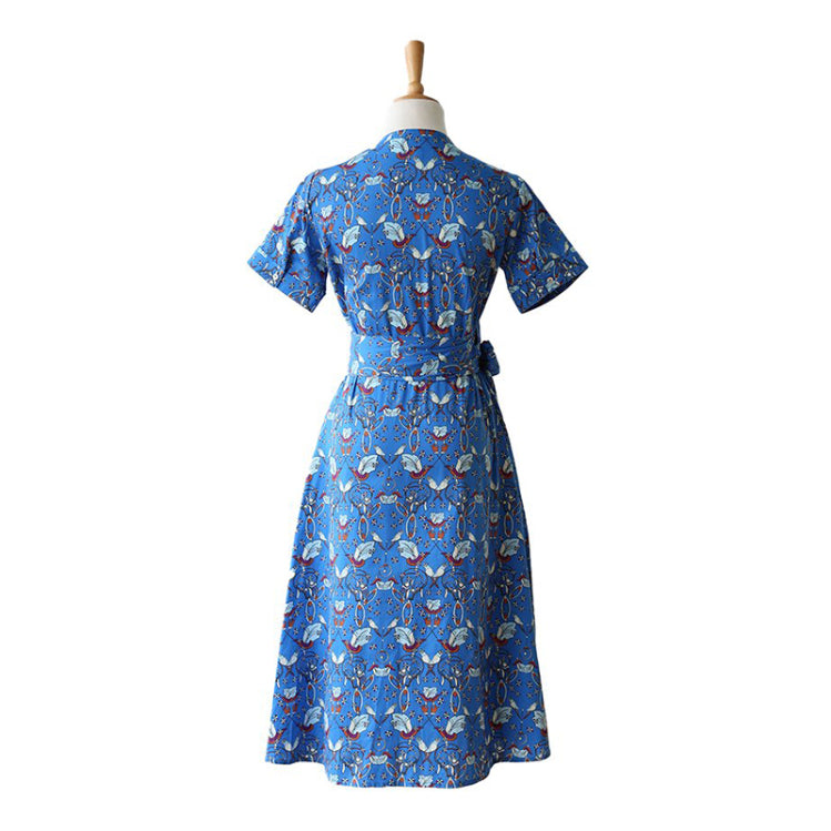 NALA Wrap Dress Parrot Blue M
