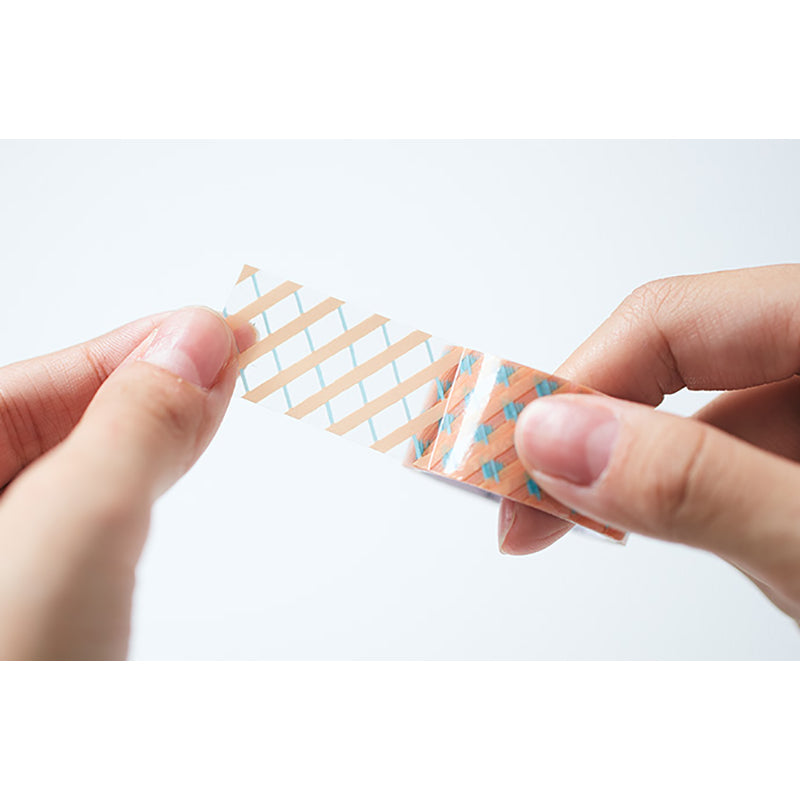 KING JIM Soda Trans. Masking Tape 15mm Cubic Rice Default Title