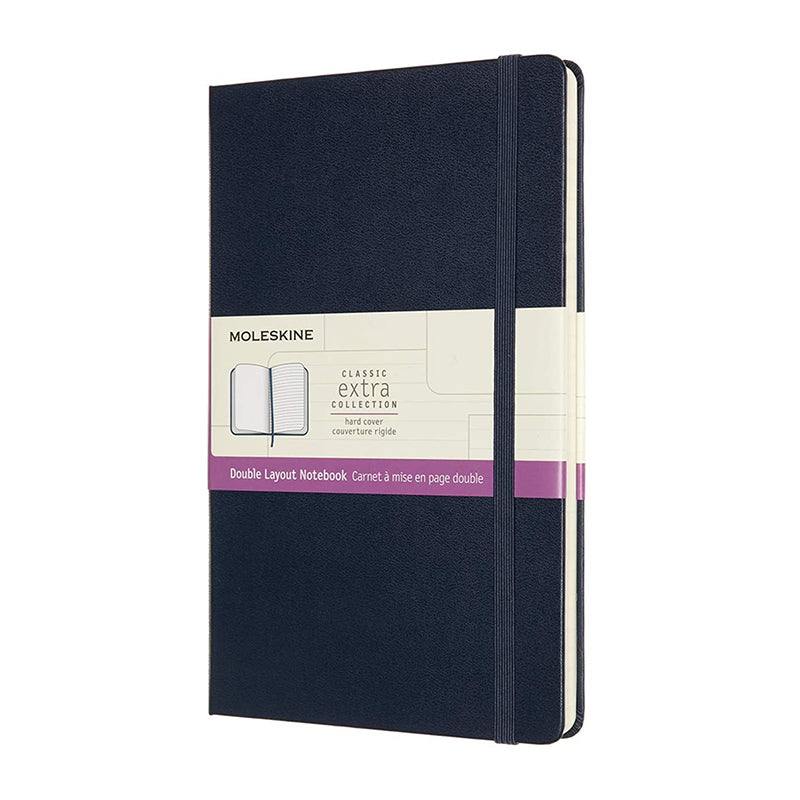 MOLESKINE Classic L Mixed Ruled-Plain Hard Sap Blu