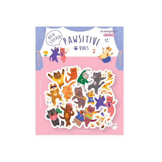 LOKAMADE Deco Sticker DS19:Pawsitive Vibes Default Title