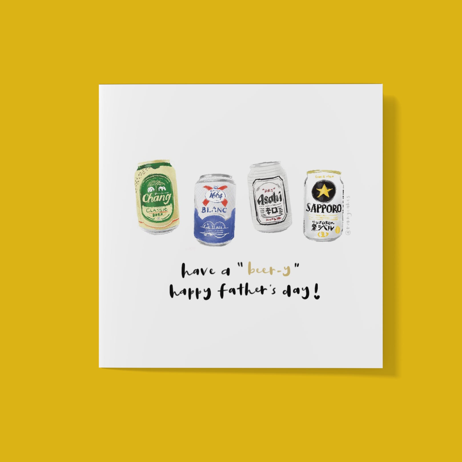 CzipPapa x ronnycakes "Beer-y" Card