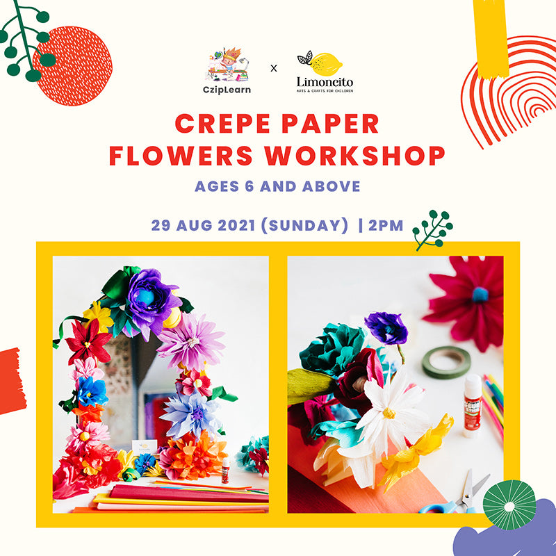 CzipLearn x Limoncito Crepe Paper Flowers Kit