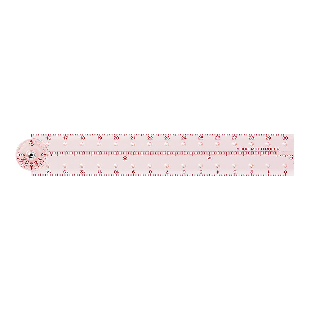 MIDORI Multi Ruler 30cm [Limited] Pale Pink